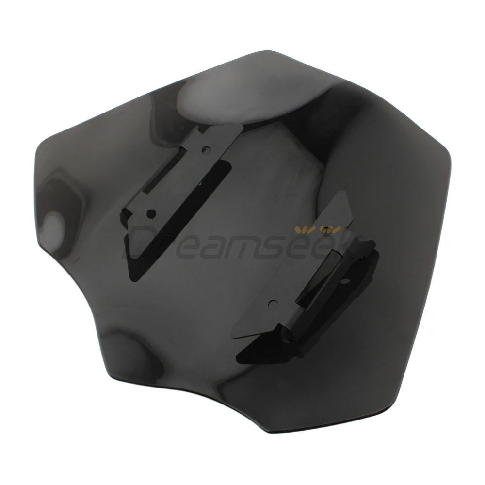Front Fairing Windshield Windscreen for Triumph Rocket 3 3R 3GT 2019+ Motorcycle Wind Screen Wind Deflector with Bracket Black