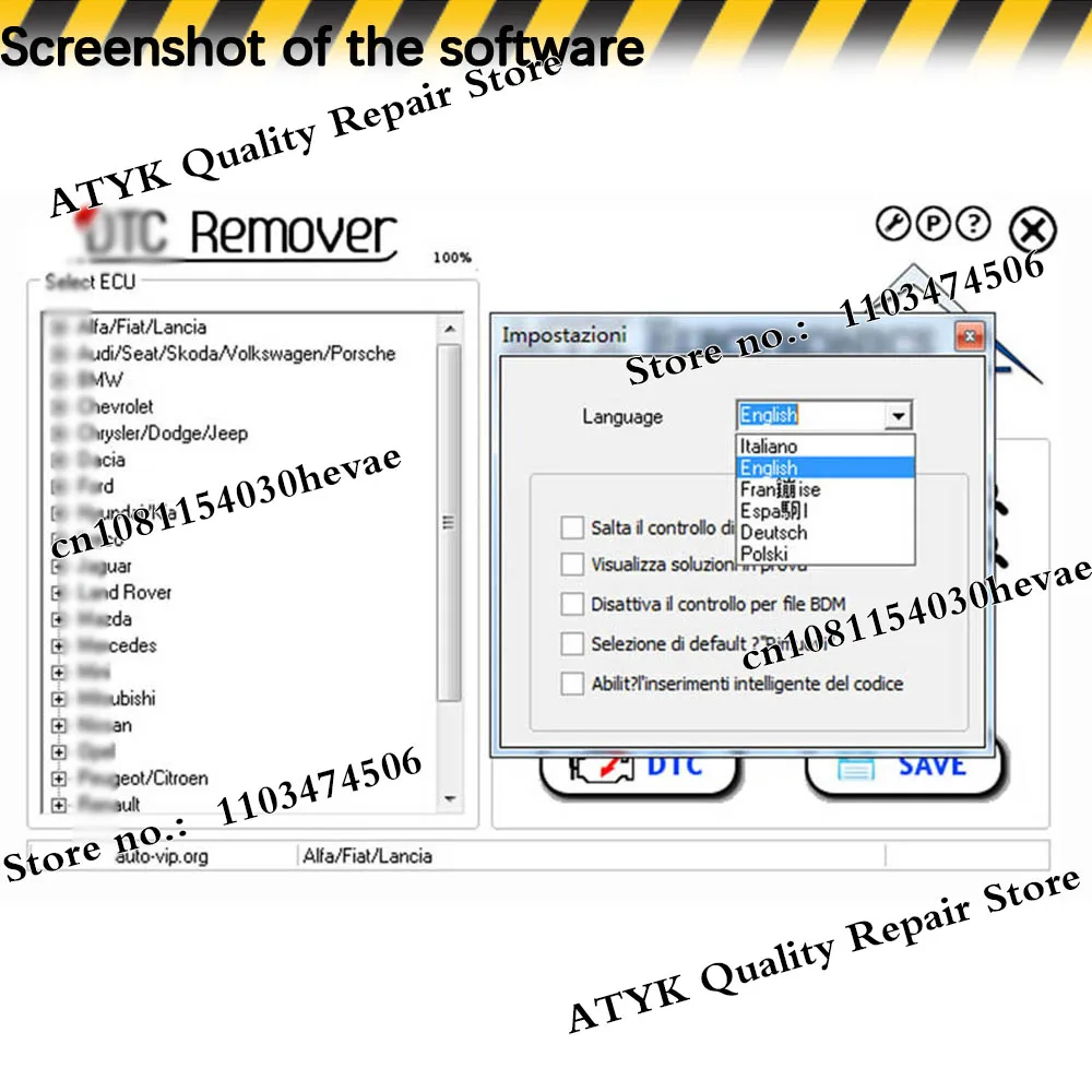 Newest DTC Remover 1.8.5.0 For KESS KTAG FGTECH OBD2 Software MTX DTC Remover 1.8.5 Keygen Full Unlimited Software for Window 7