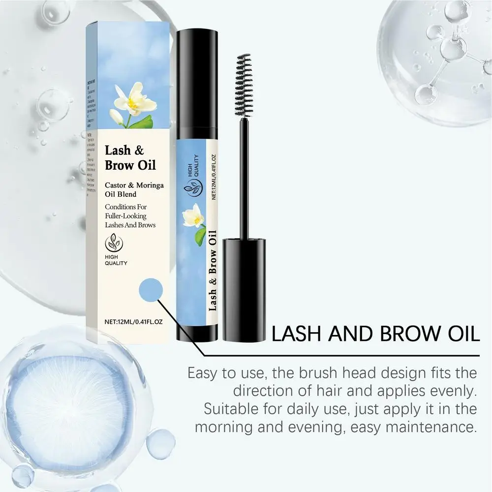 Lash Growth Oil Eyelash Nourishing and Growth Oil Portable Eyelash and Brow Oil Eyebrow Enhancer to Boost Lashes for Women