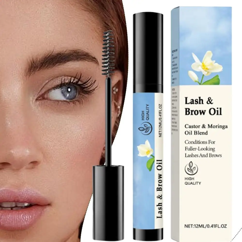 Lash Growth Oil Eyelash Nourishing and Growth Oil Portable Eyelash and Brow Oil Eyebrow Enhancer to Boost Lashes for Women