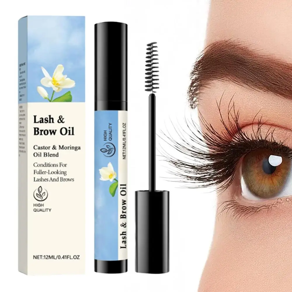 Lash Growth Oil Eyelash Nourishing and Growth Oil Portable Eyelash and Brow Oil Eyebrow Enhancer to Boost Lashes for Women