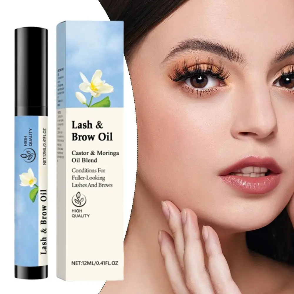 Lash Growth Oil Eyelash Nourishing and Growth Oil Portable Eyelash and Brow Oil Eyebrow Enhancer to Boost Lashes for Women