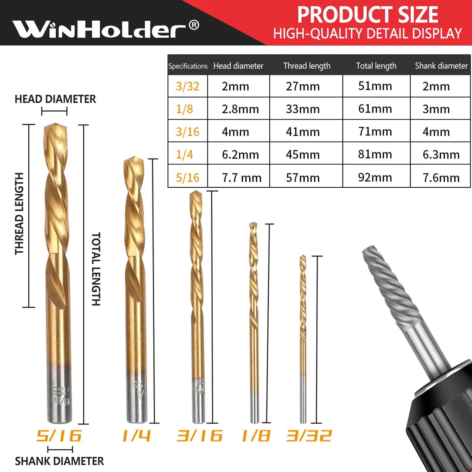 16-Piece HSS Drill Bits Set and Broken & Damaged Bolt Screw Extractor Removal Tool with Case For Easy Out Screws, Studs & Bolts