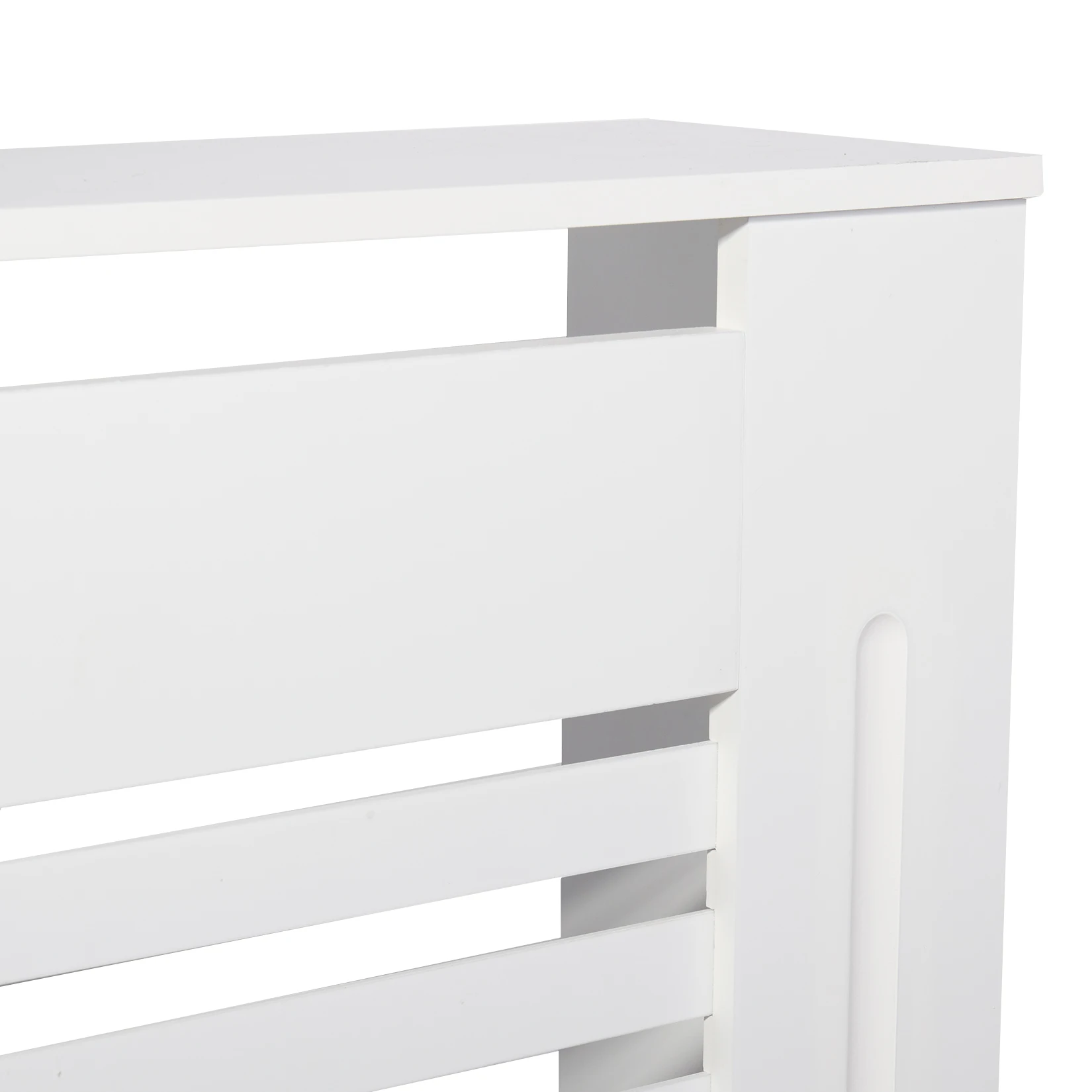 Radiator Cover Wood Cabinet White Horizontal Slat Heater Covers Modern Tall Radiator Shelf