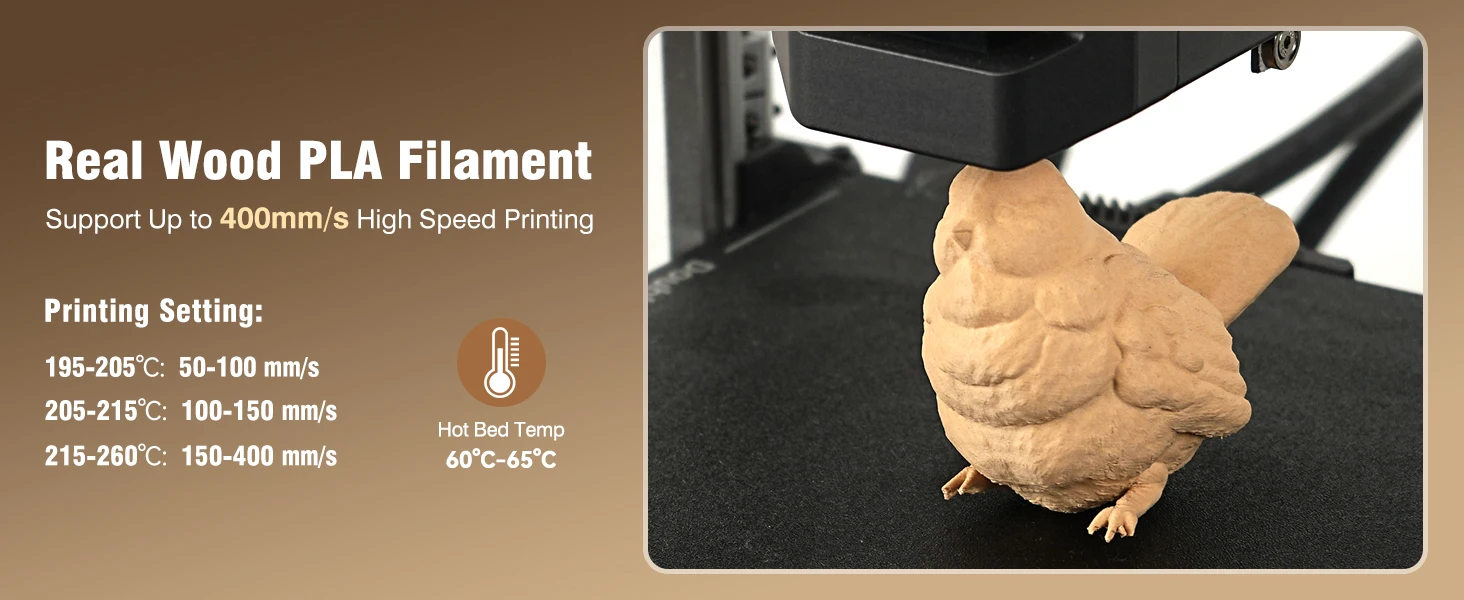 SUNLU 5KG 3D Filament PLA Wood/Marble/1.75mm 1KG Reuseable Spool Neatly Wound 3D Printer Filaments for Most FDM Printer