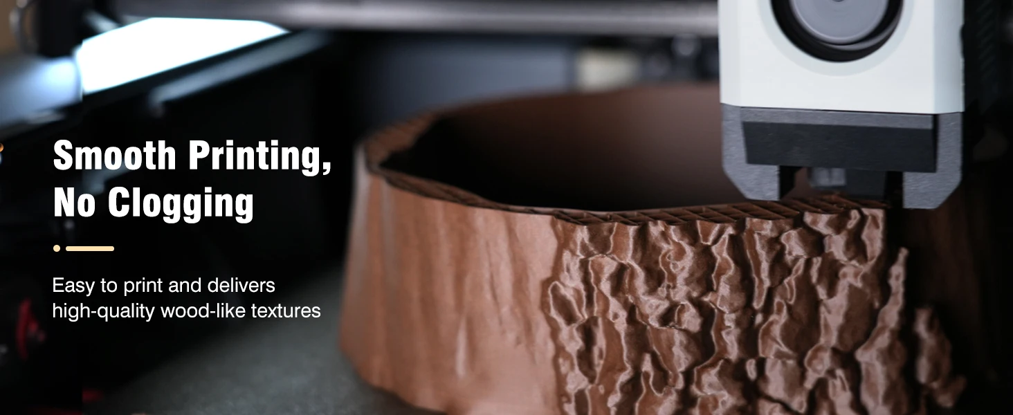 SUNLU 5KG 3D Filament PLA Wood/Marble/1.75mm 1KG Reuseable Spool Neatly Wound 3D Printer Filaments for Most FDM Printer