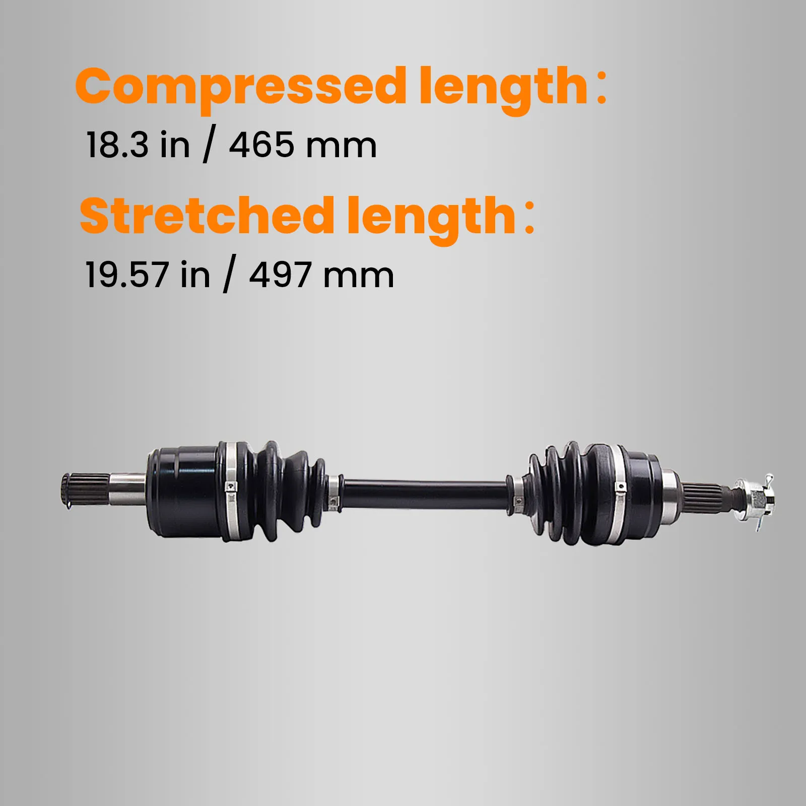 2pcs Front CV Joint Axle For Honda TRX 300 Fourtrax 4x4 ATV 42300-HC5-003 1988-2000