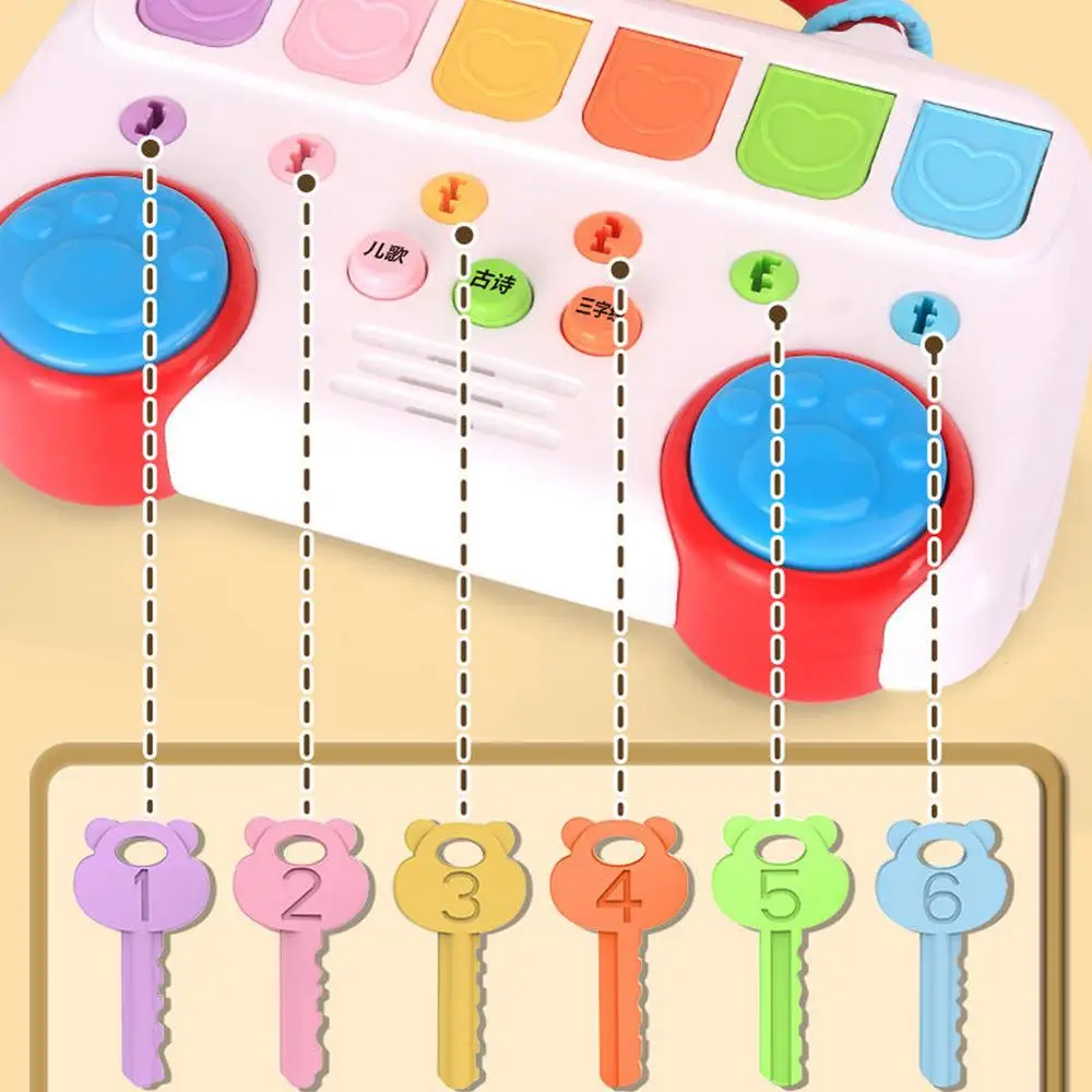 Animal Popping Game Baby Musical Toys Interactive Popping Animal Musical Toys Educational Color Sorting Toys For 1-3 Year Old