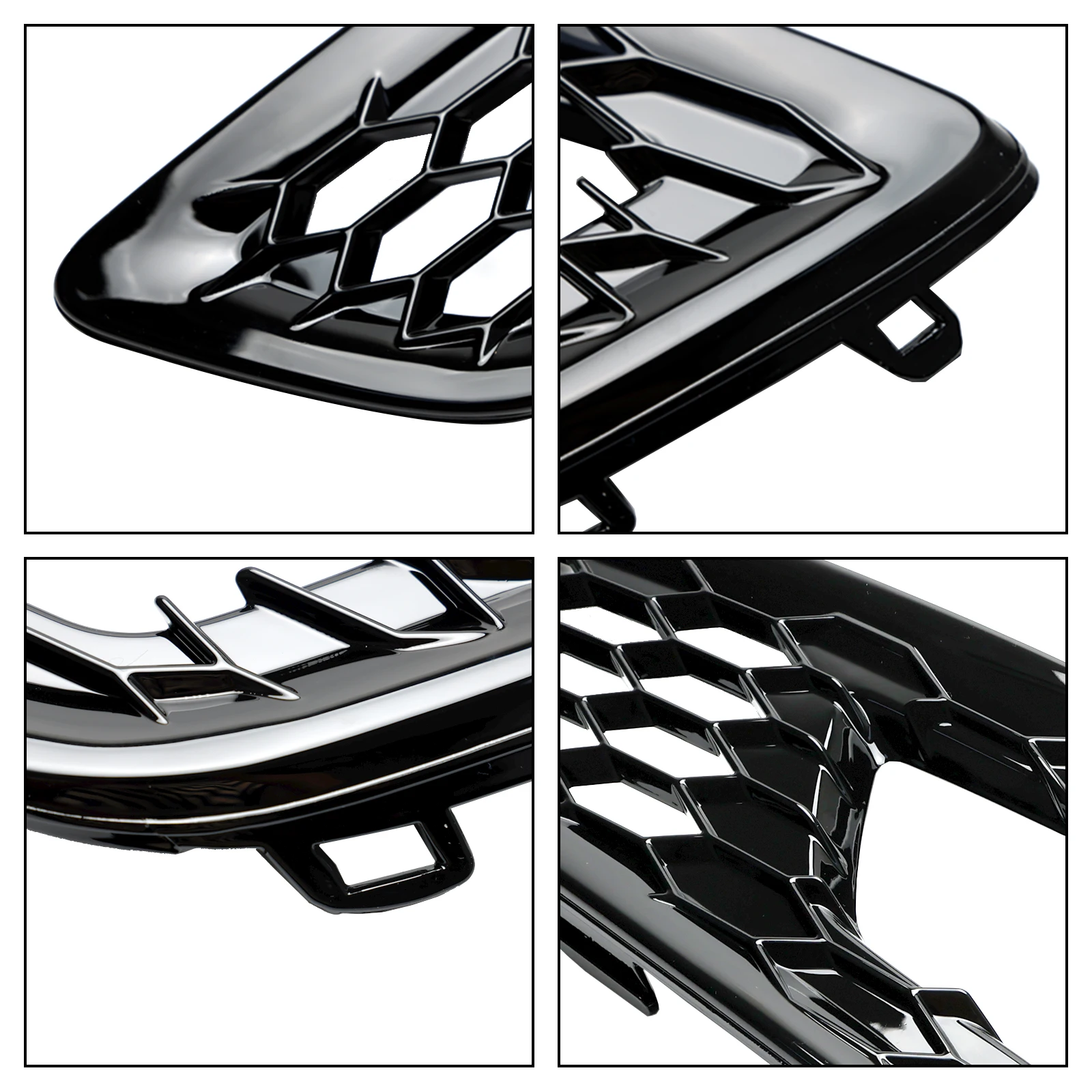 Artudatech 2PCS Front Bumper Fog Light Lamp Cover Bezel Grille fit for Ford Focus 2015-2018 2016 2017