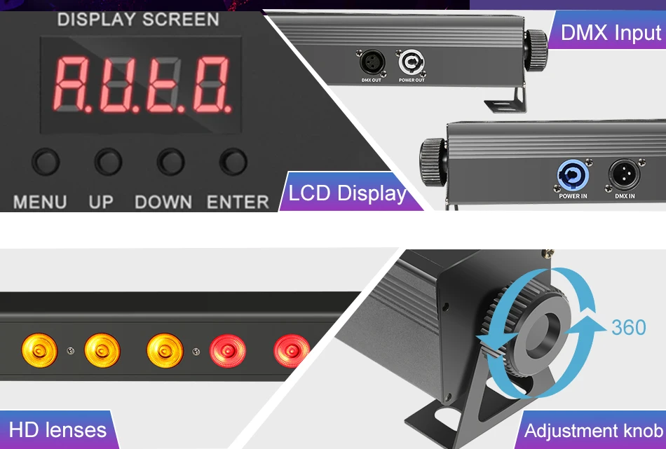 2-10pcs DMX18x12W LED RGBW/RGBWAUV Wall Wash Light Bar DMX Line Bar Wash Stage Light for Party Wedding Events Lighting