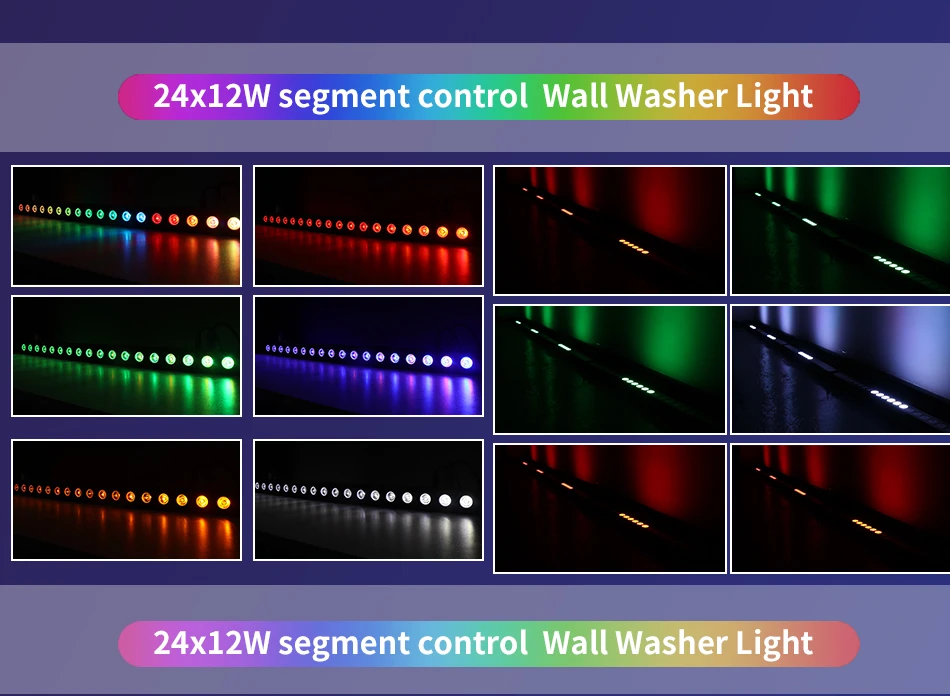 2-10pcs DMX18x12W LED RGBW/RGBWAUV Wall Wash Light Bar DMX Line Bar Wash Stage Light for Party Wedding Events Lighting