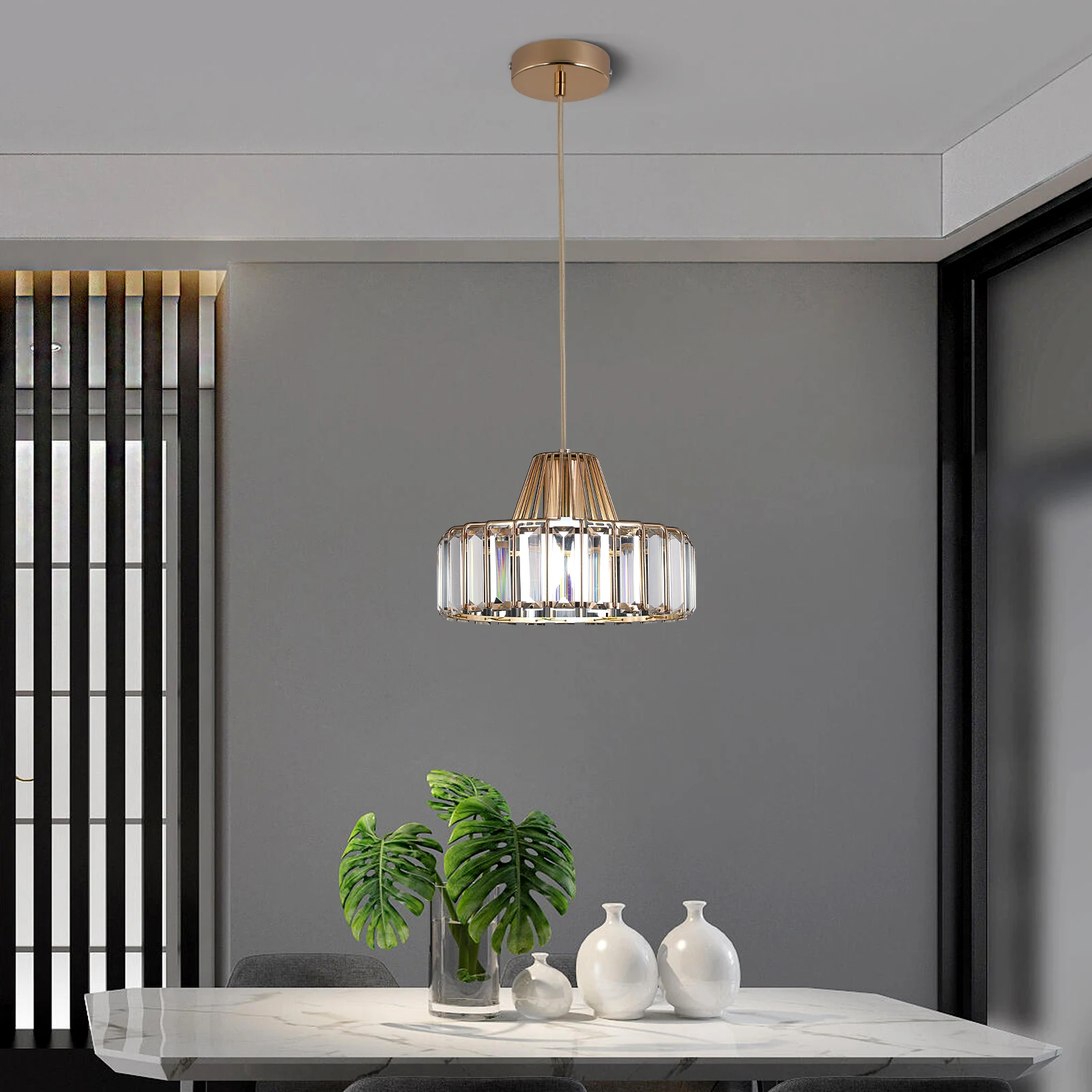Modern Crystal Ceiling Lamp Led Hanging Lights Home Appliance Dining Room Nordic Loft Chandelier Bedroom Bedside Decora Fixtures