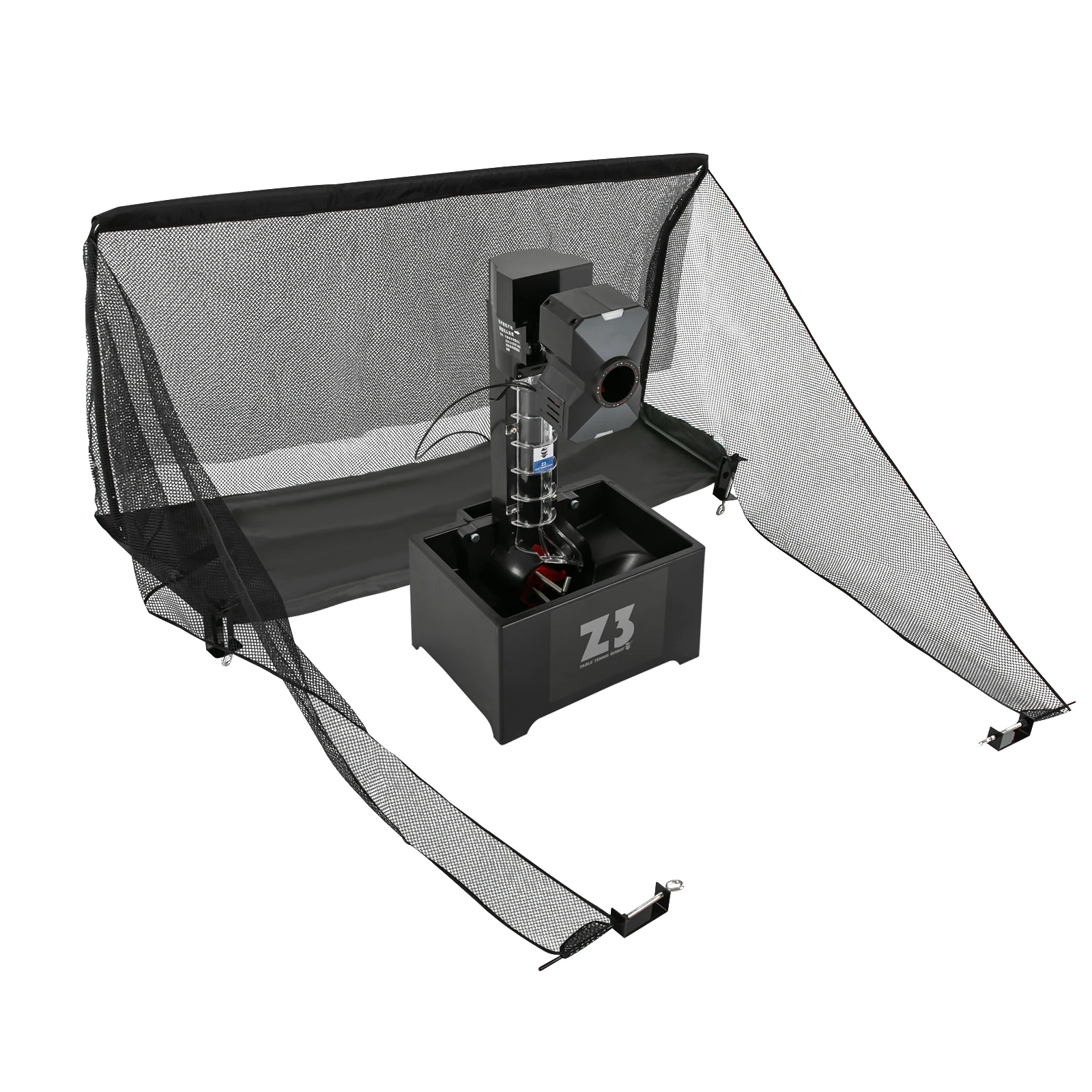 Automatic Ping Pong Ball Machine with Net, 100 Balls Table Tennis Machine, Multiple Serving Modes Ping Pong Ball Pitching