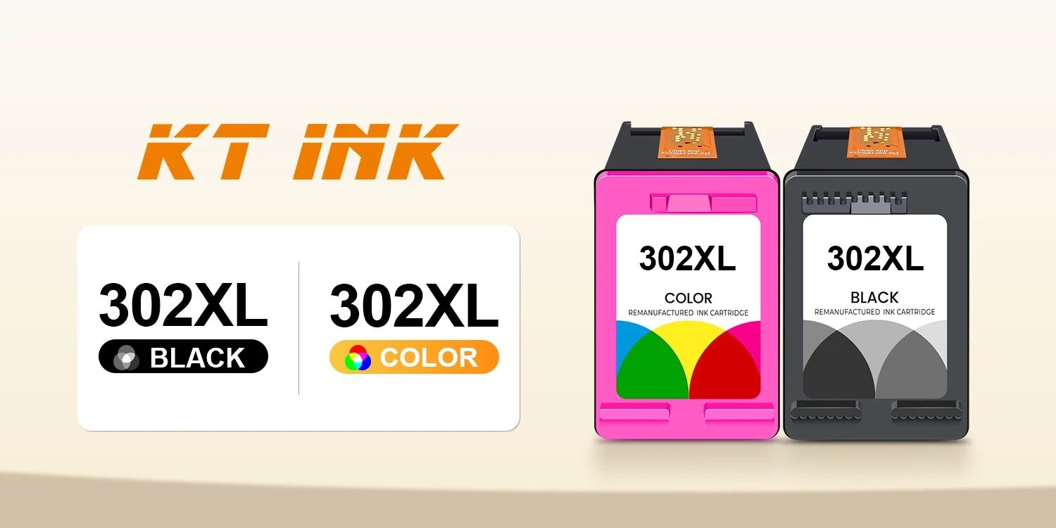 302XL hp Ink Cartridge 302 XL Ink Cartridges Black and Tri-Color Combo Pack for Deskjet / Officejet / Envy Printer Suppliers