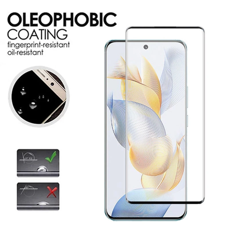 3PCS Tempered Glass For Honor 90/90 Pro Full Cover Screen Protector for Huawei Honor X9 Pro 8S X6 X7 X8 Protective Glass