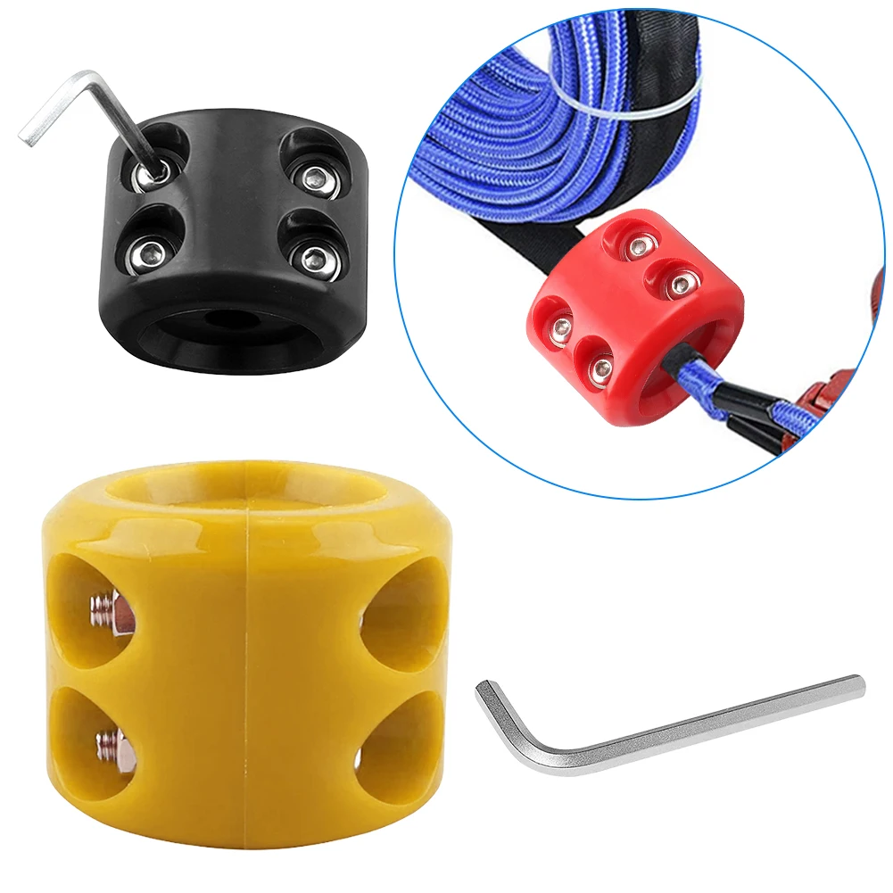 Rubber Winch Stopper Shock Absorbent Cable Protector Rubber Plug Prevent Pulling Bounce and Abrasion Offroad ATV UTV Accessories