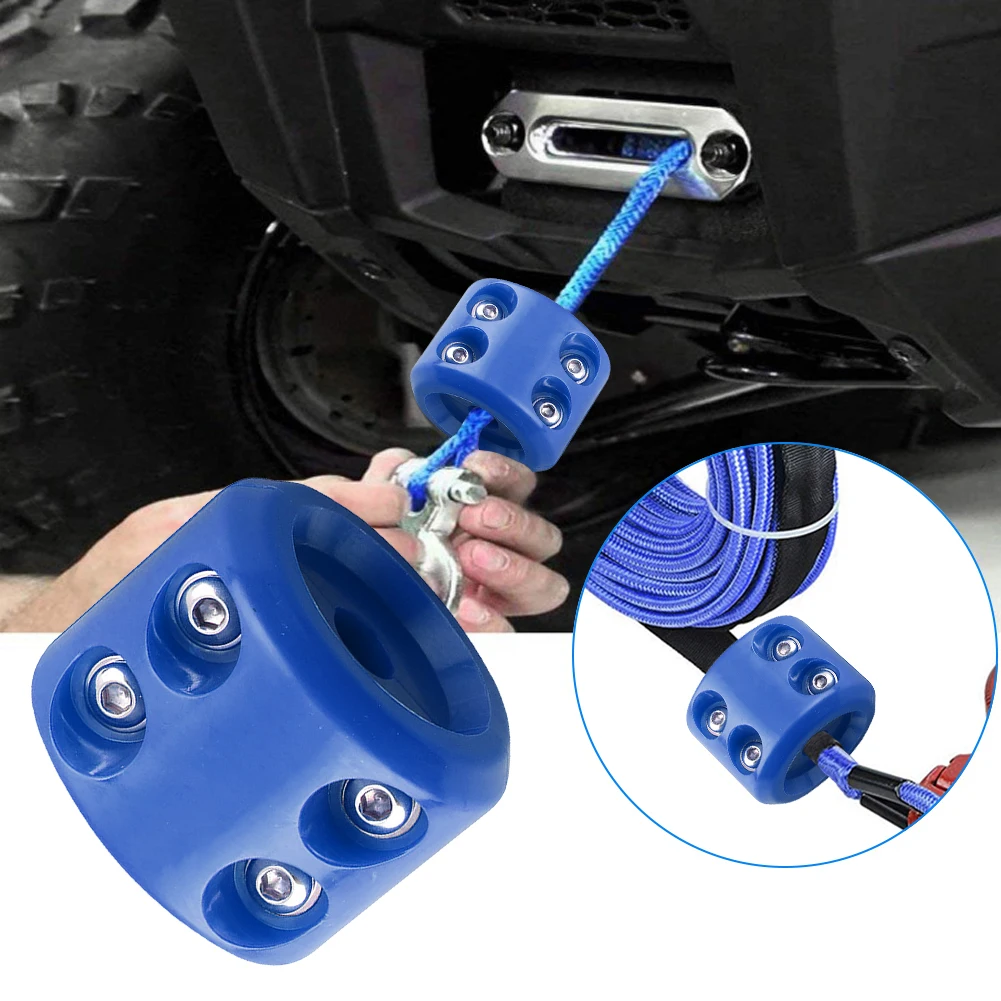 Rubber Winch Stopper Shock Absorbent Cable Protector Rubber Plug Prevent Pulling Bounce and Abrasion Offroad ATV UTV Accessories