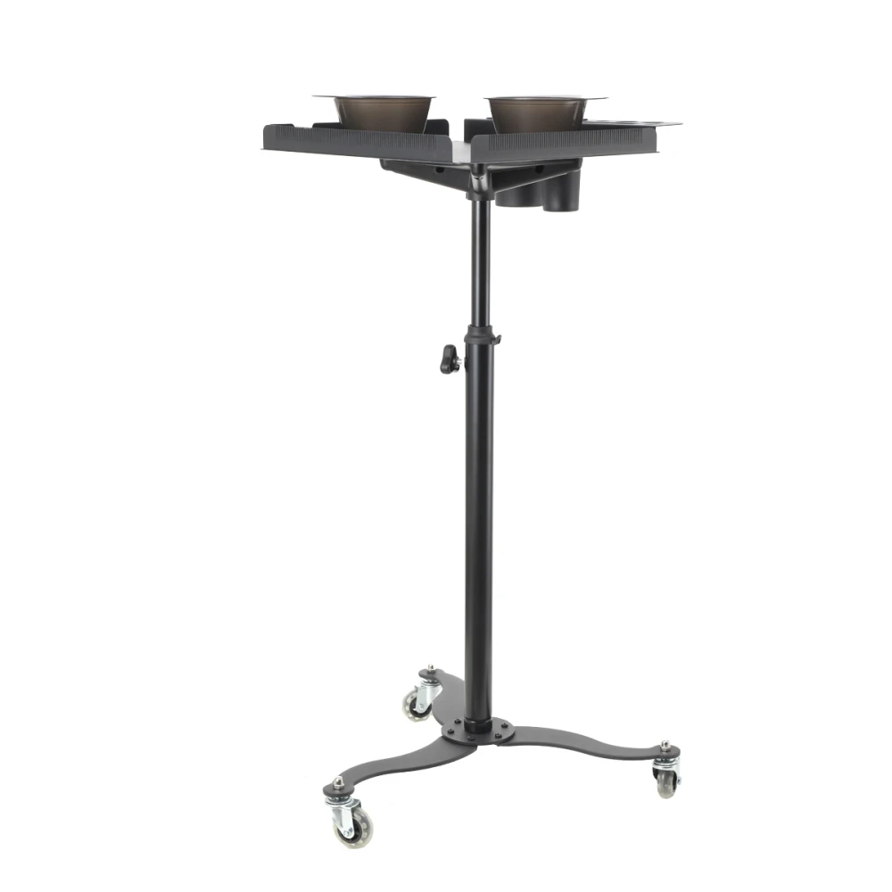 Rolling Salon Tray Cart Organizer Hair Extension Tool Tray Cart Hair Color Service Tray for Salon