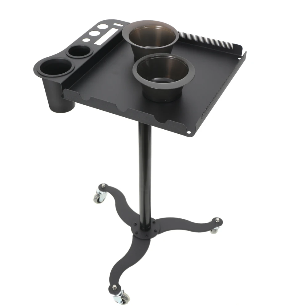 Rolling Salon Tray Cart Organizer Hair Extension Tool Tray Cart Hair Color Service Tray for Salon