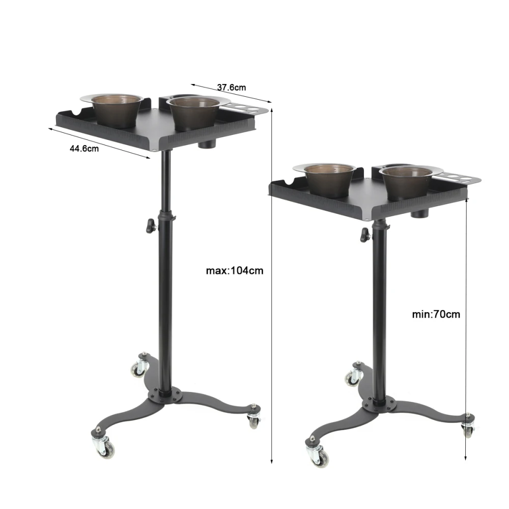 Rolling Salon Tray Cart Organizer Hair Extension Tool Tray Cart Hair Color Service Tray for Salon