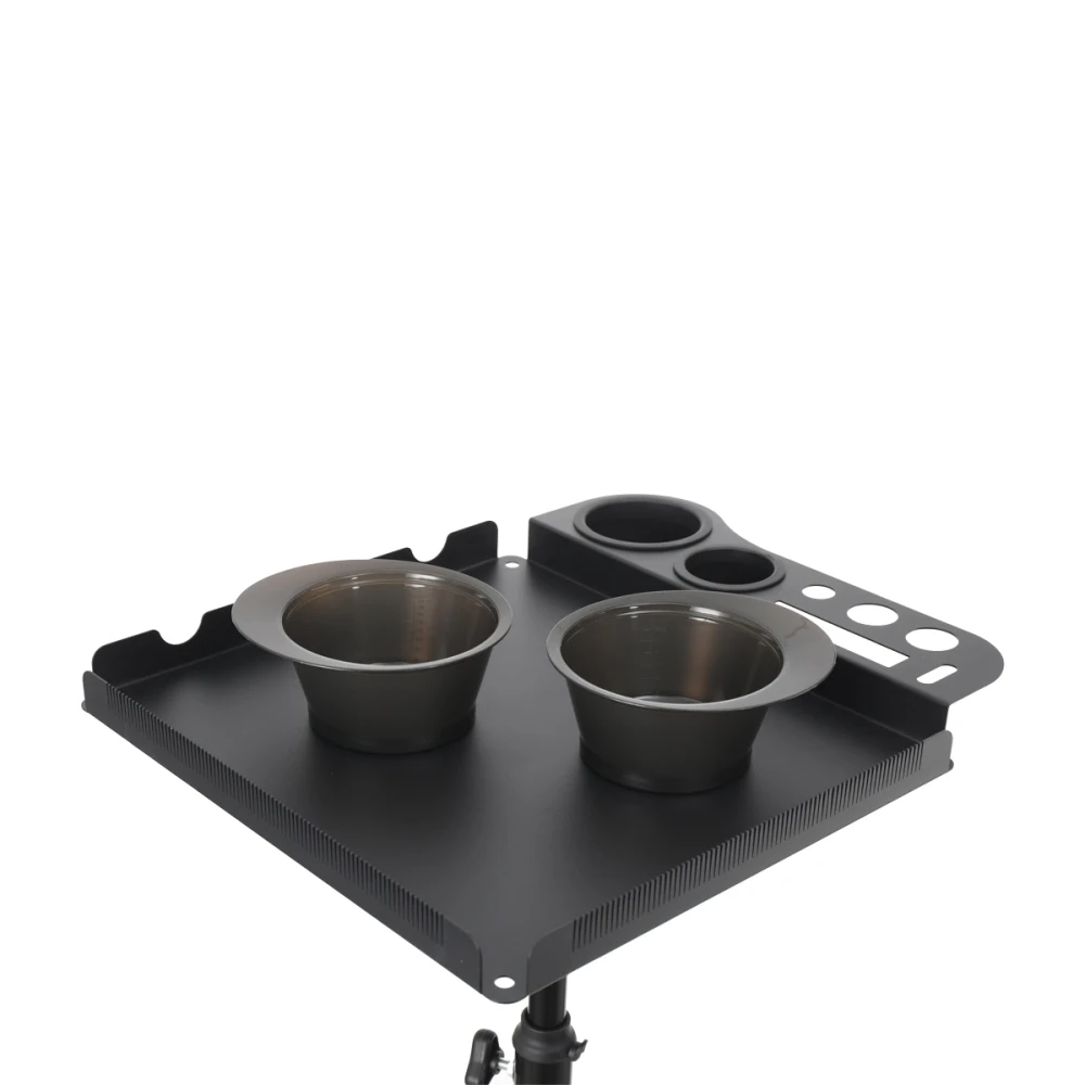 Rolling Salon Tray Cart Organizer Hair Extension Tool Tray Cart Hair Color Service Tray for Salon
