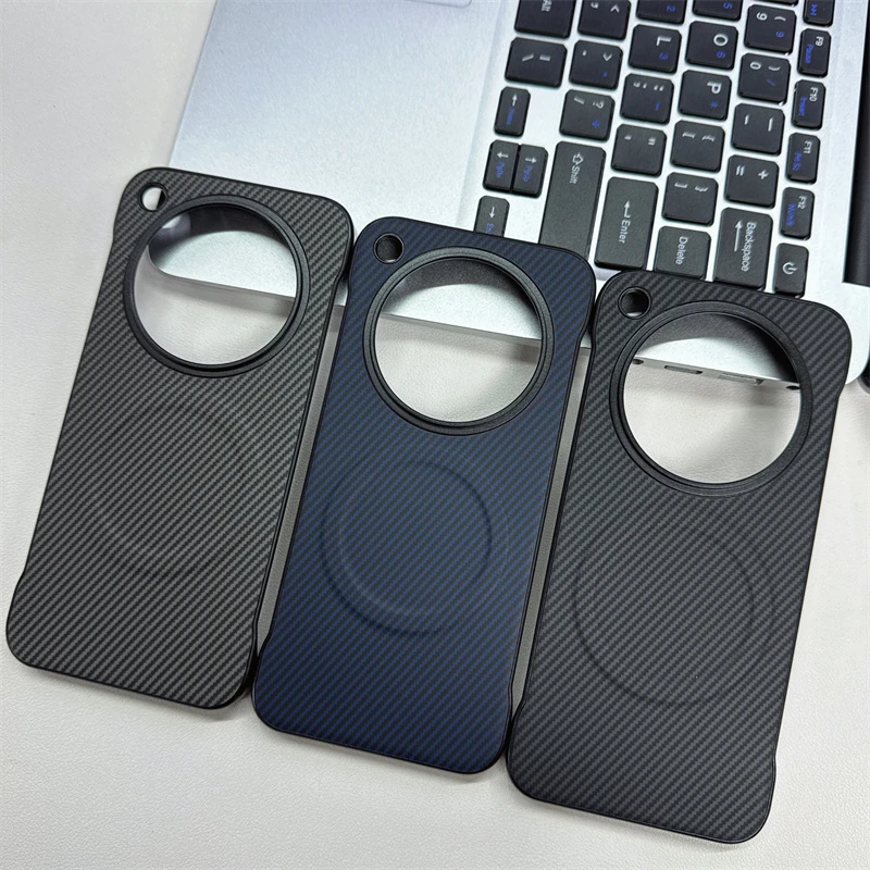 Ultra Thin Carbon Fiber Texture Magnetic Case for Magsafe Oppo Find X8 X6 Pro X7 Ultra Hard PC Frameless Cover