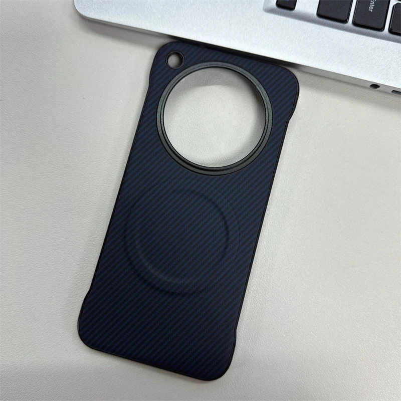 Ultra Thin Carbon Fiber Texture Magnetic Case for Magsafe Oppo Find X8 X6 Pro X7 Ultra Hard PC Frameless Cover