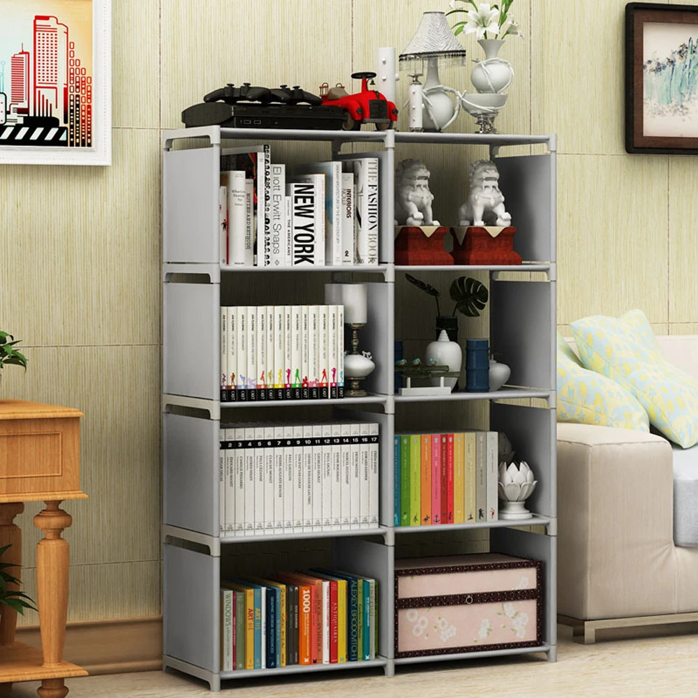 Open simple bookshelf shelf multi-layer bookshelf storage cabinet living room bedroom bookcase