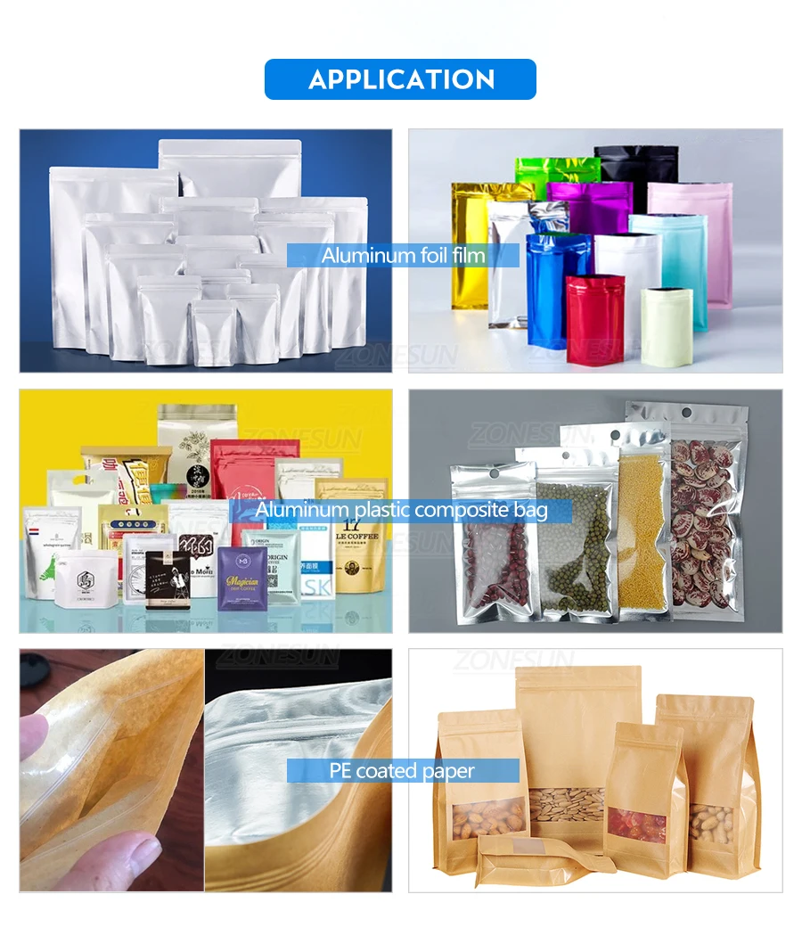 LOCAL DELIVERY ZONESUN ZS-FKR200C Handheld Sealer For Mylar/Aluminum Bags 0-250℃ Adjustable Temperature