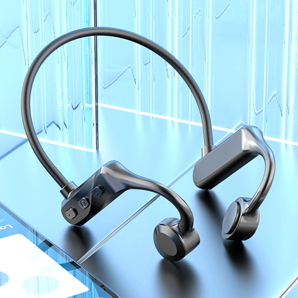 Bone Conduction Headphones Lightweight Ear Hook Earphones Bluetooth-Compatible Comfortable To Wear for Outdoor Sports