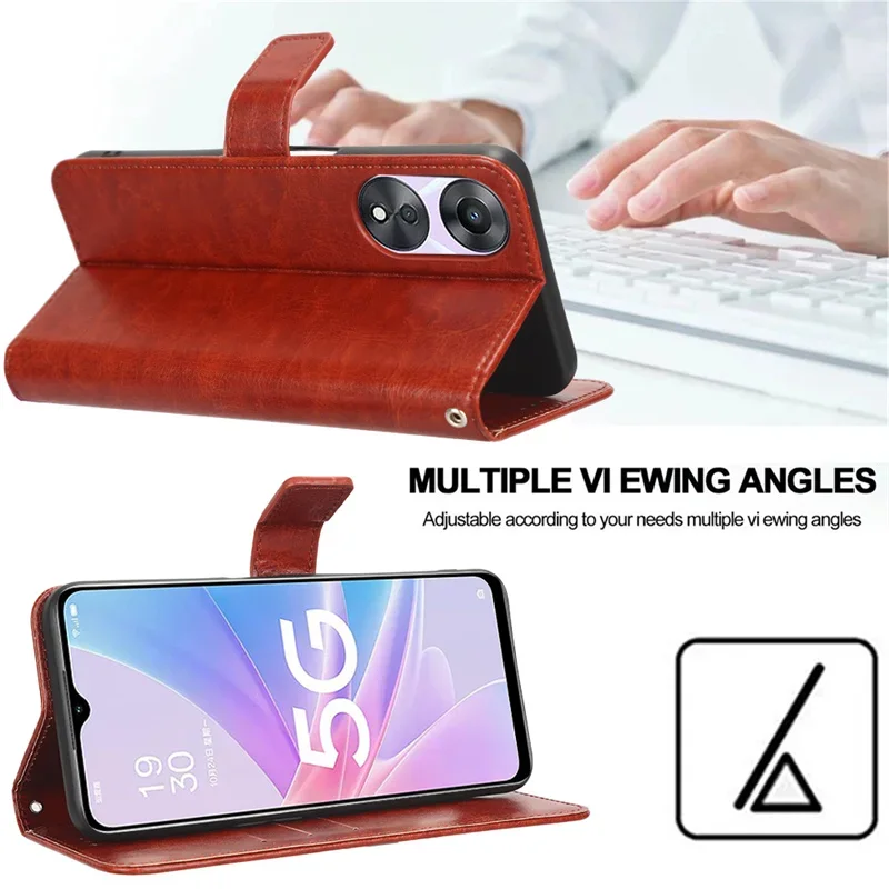 Leather Flip Case For Realme 13 Pro+ 12 Pro Plus 5G 11 Pro+ 11x Protective Cover Wallet Card Slot Kickstand Coque Fundas Capa