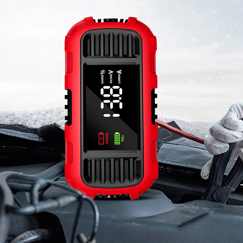 12V 2A Motorcycle Battery Charger Smart Battery Charging Tool Car Motorcycle Lead Acid Battery Charger for Car Truck Battery