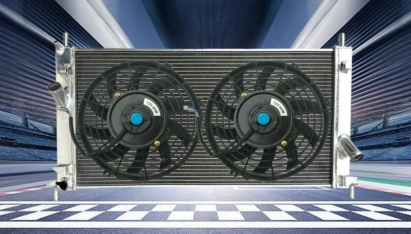 ALUMINUM RADIATOR+fan FOR FORD FOCUS MK2 RS305/RS350 ST225 05-11;VOLVO S40/S50 2.5L 2004-11