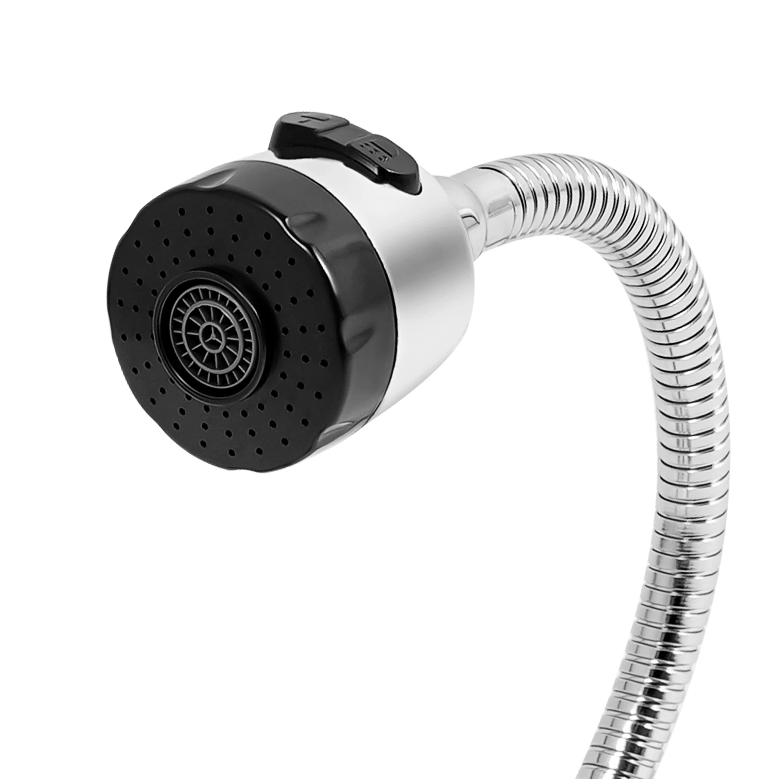 Wall Mounted Faucet 360° Rotating Hot and Cold Water Mixer Kitchen Sink Faucet 2 Spray Modes G 1/2" Interface