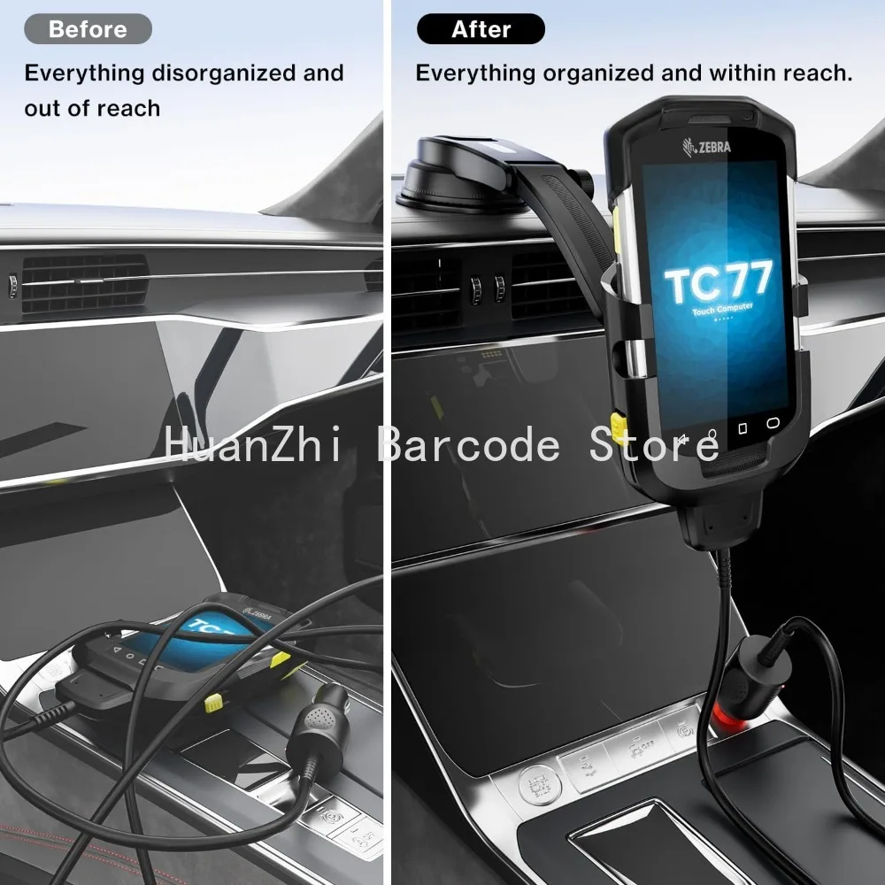 5V 2A Car Mount Charger For Zebra Symbol TC77 TC70 TC72 TC75 TC70X TC75X TC700H