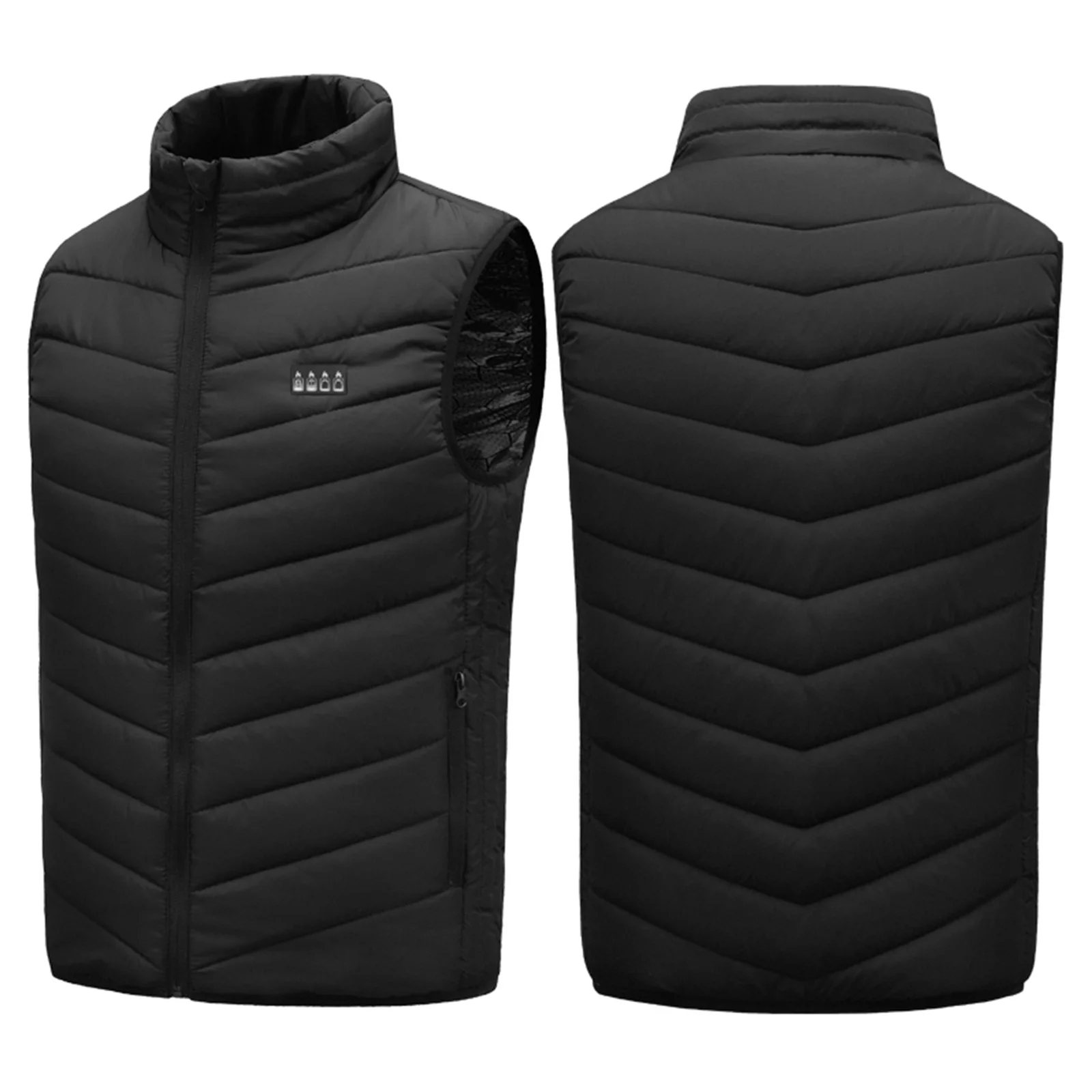 21 Area Heated Vest Thermal Warm Waistcoat Electric Heating Jacket (Black 3XL)