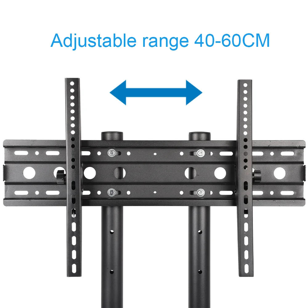 Movable TV Stand For 32-65 inch LCD TV Height Adjustable TV Stand TV bracket with Wheels Rolling TV Stand for Bedroom TV Mount