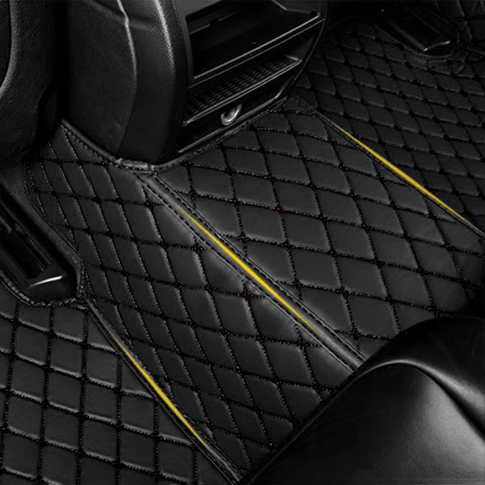 FASHION PU Leather LUXURY Car Floor Mats For Audi TT 2seat 2015-2017 Waterproof Carpets Interior Accessories(Right-Hand)