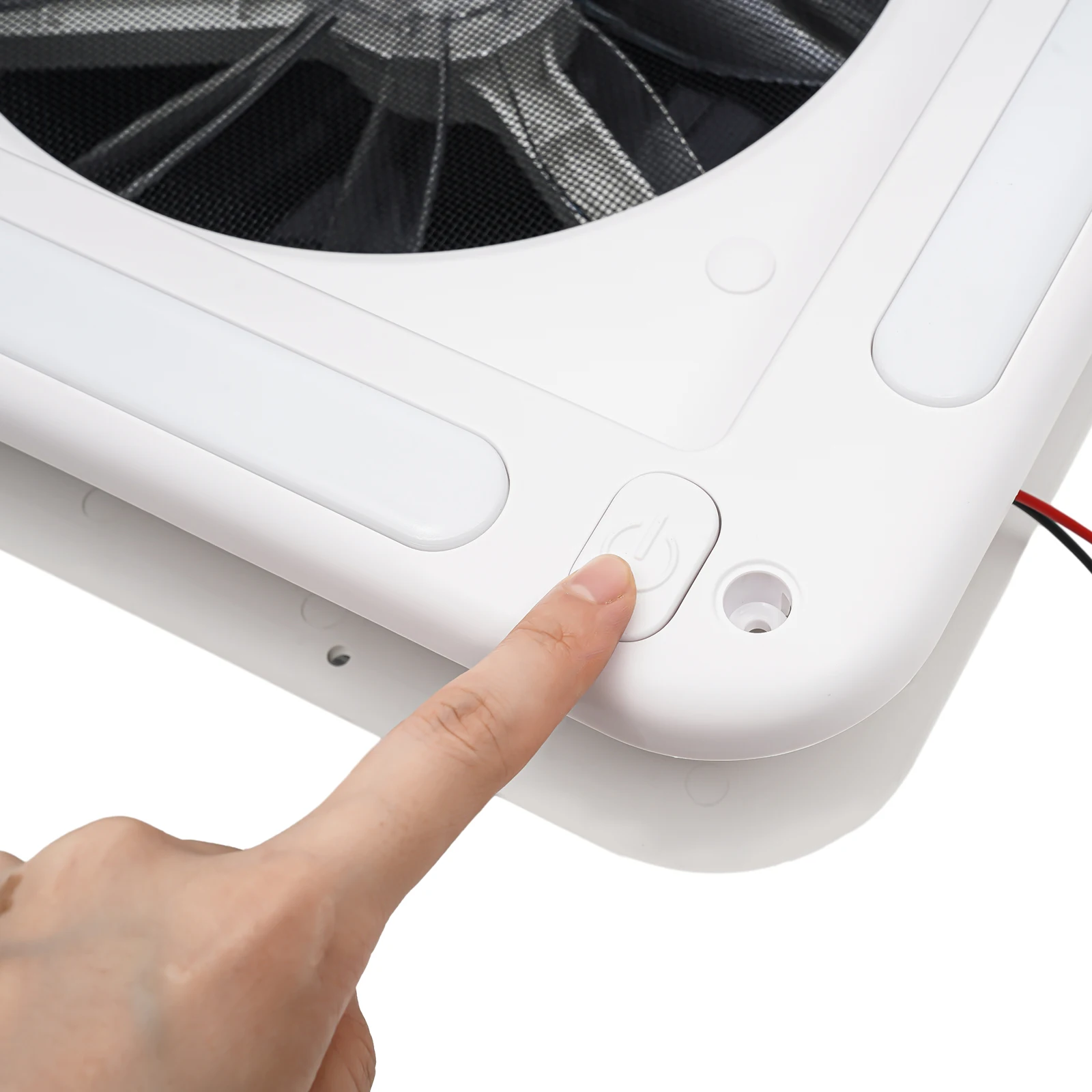 RV Ventilation Fan,10-Blade IP68 Waterproof w/LED Lighting – Easy Install for RVs & Camping – Low Noise (20-65dB), Energy-Saving