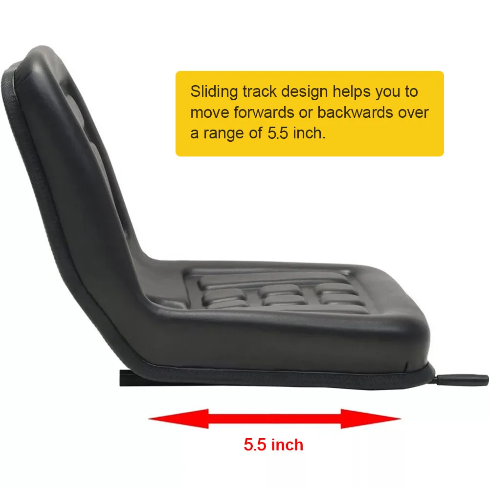 Universal Tractor Suspension Seat with Adjustable Design Durable Steel Frame Comfortable PU Upholstery for Diggers and Mowers