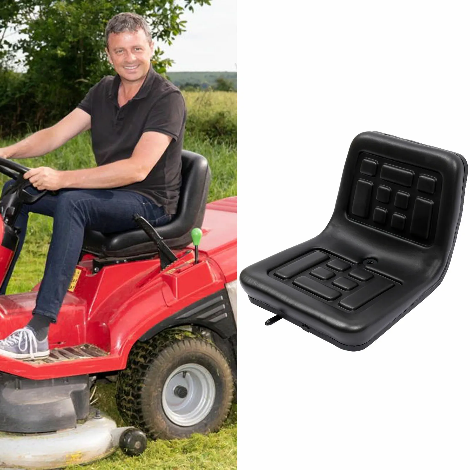 Universal Tractor Suspension Seat with Adjustable Design Durable Steel Frame Comfortable PU Upholstery for Diggers and Mowers