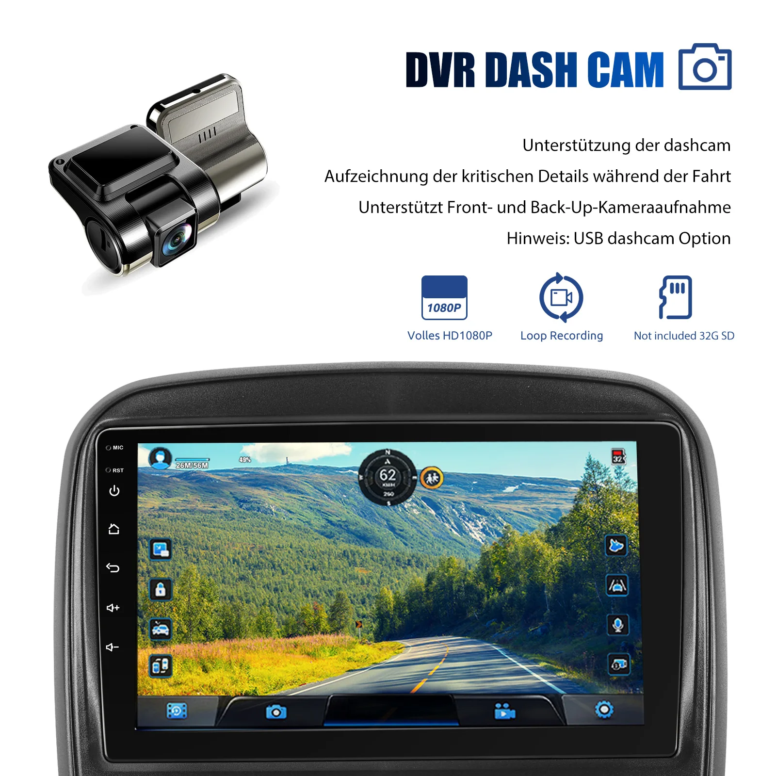 9"Android15 4+64G Car Radio Stereo For Opel Vauxhall Vivaro B Renault Trafic NV300 GPS Navi Bluetooth wrieless Carplay WIFI RDS