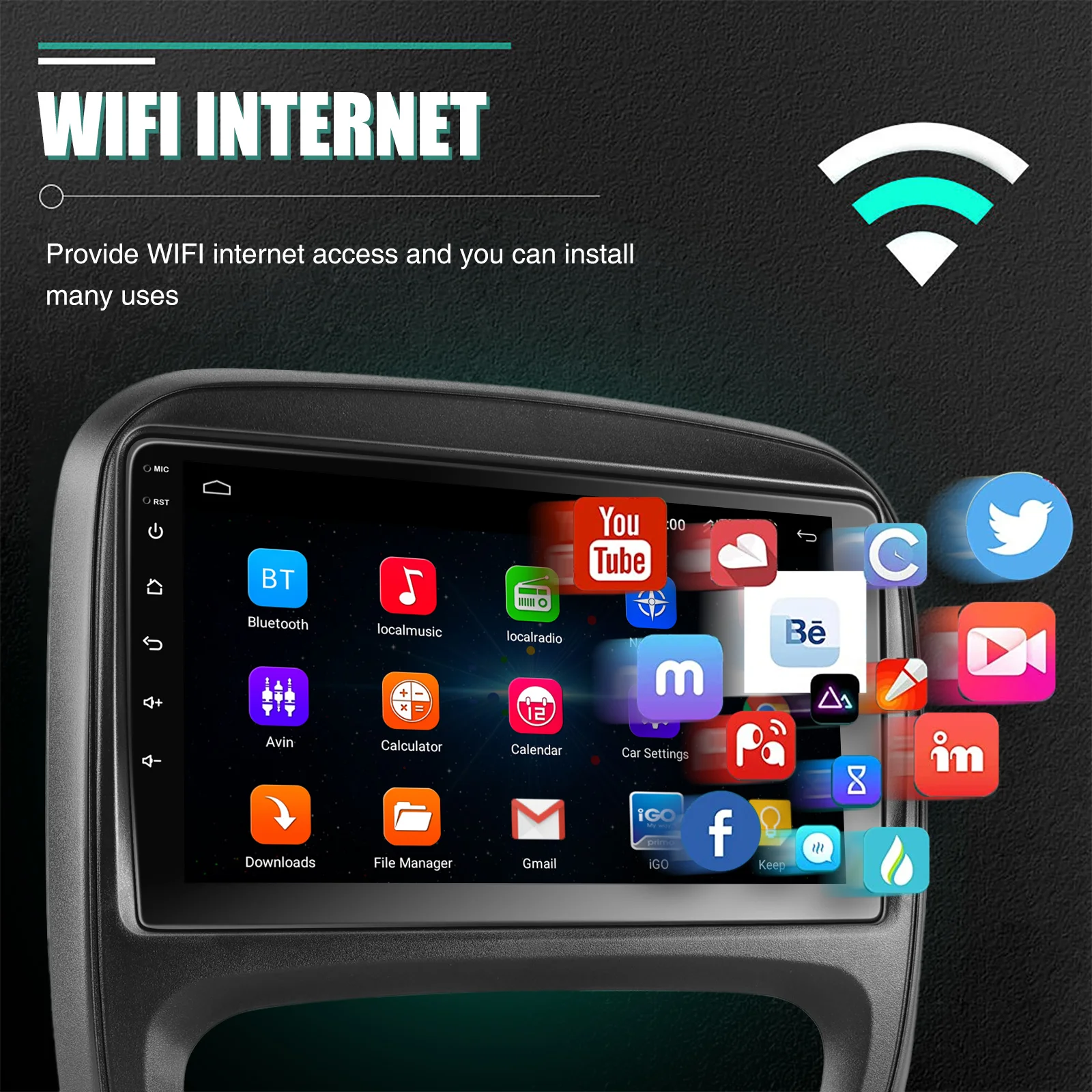 9"Android15 4+64G Car Radio Stereo For Opel Vauxhall Vivaro B Renault Trafic NV300 GPS Navi Bluetooth wrieless Carplay WIFI RDS