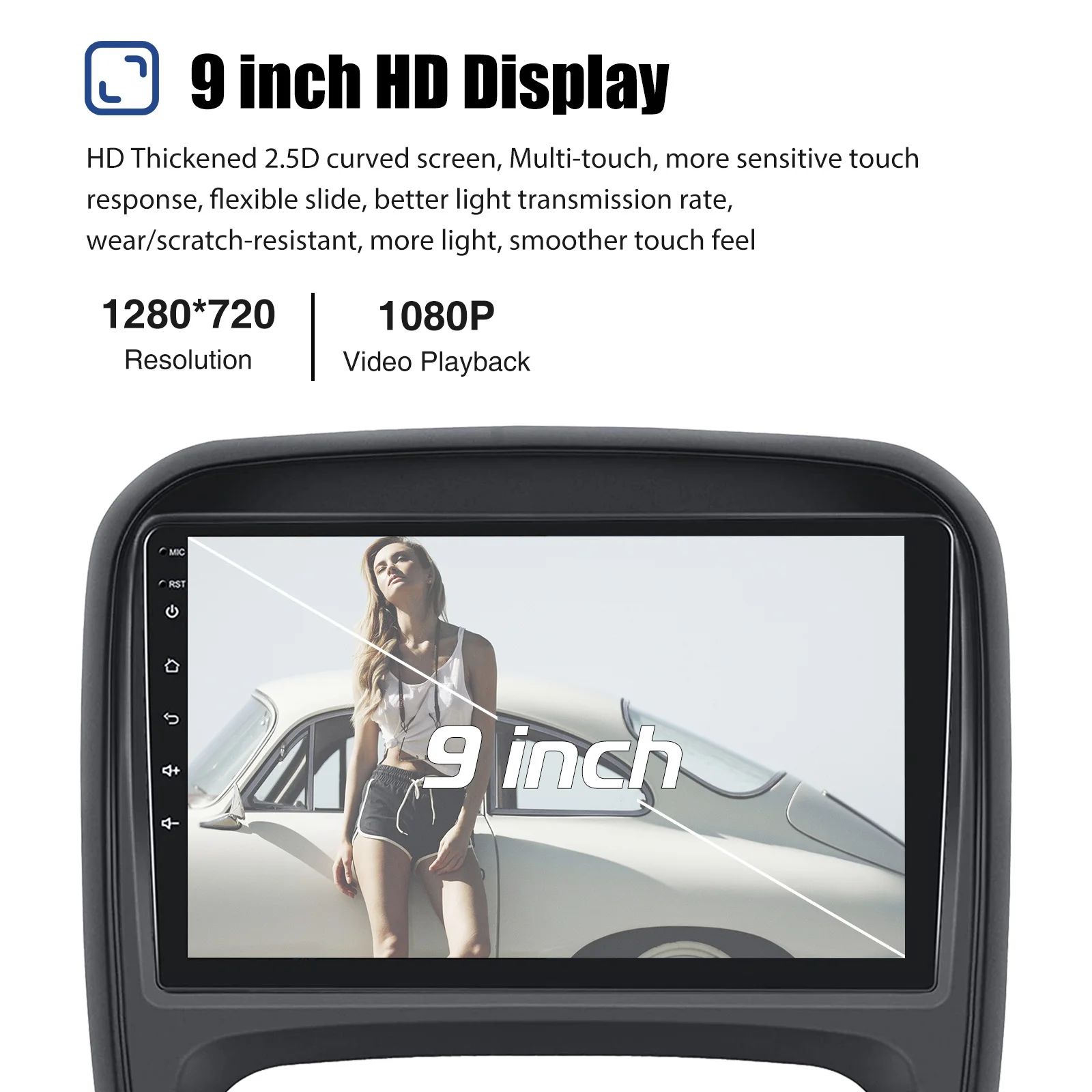 9"Android15 4+64G Car Radio Stereo For Opel Vauxhall Vivaro B Renault Trafic NV300 GPS Navi Bluetooth wrieless Carplay WIFI RDS