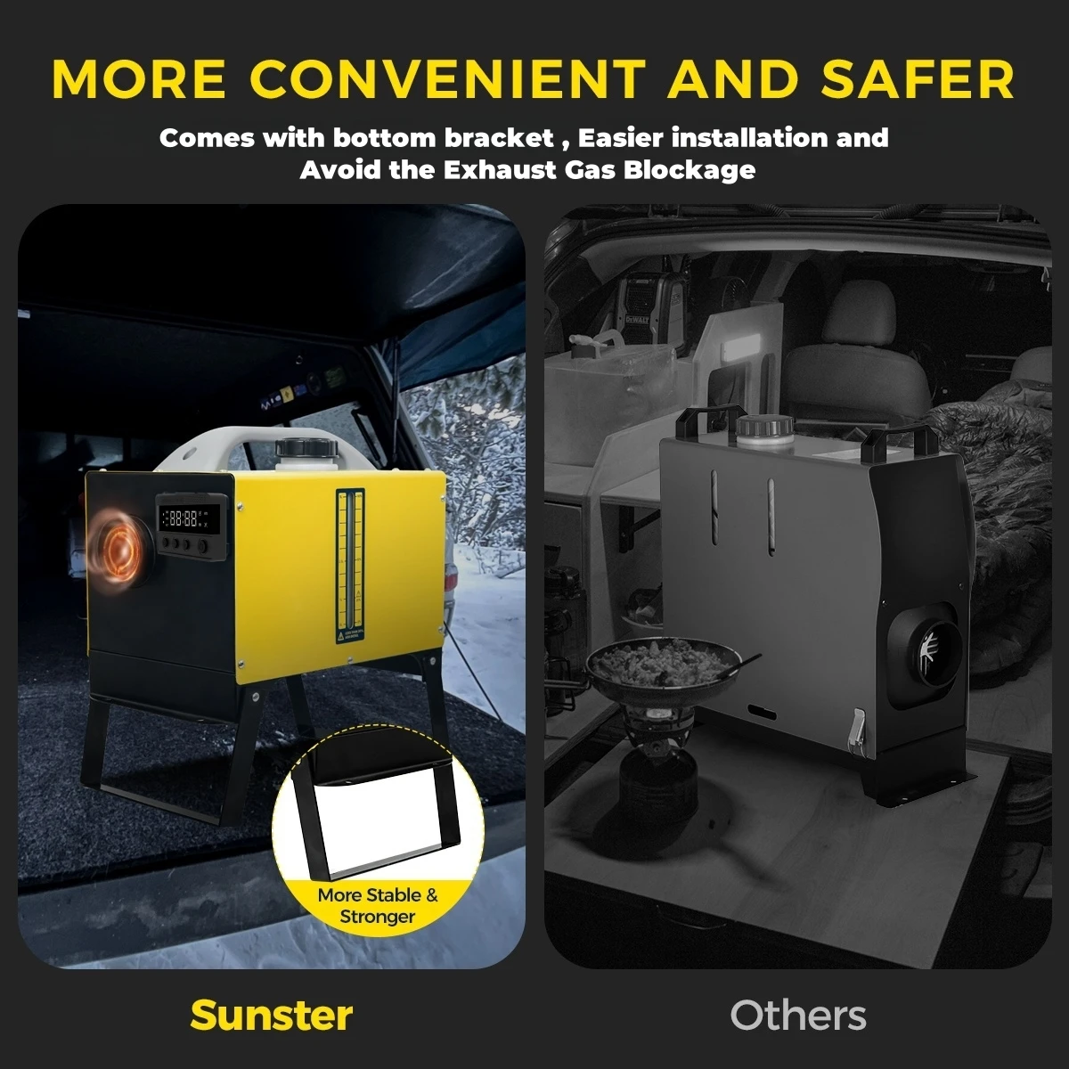 GSM LTE 4G Diesel Air Heater 8KW 12V 24V 110-240V Portable Parking Air Heater With LCD For Car RV Camper Tent Garage Home