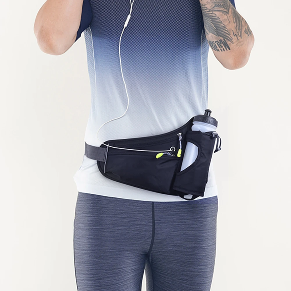 Running Waist Bags Water Bottle Holder Hydration Belt Bag Cell Phone Jogging Cycling Bag For Men Women Sports Fanny Pack Gym Run