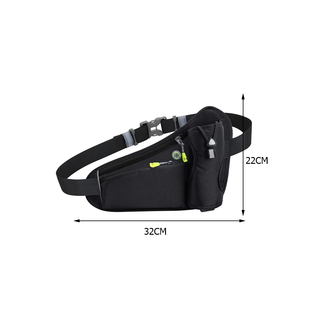 Running Waist Bags Water Bottle Holder Hydration Belt Bag Cell Phone Jogging Cycling Bag For Men Women Sports Fanny Pack Gym Run