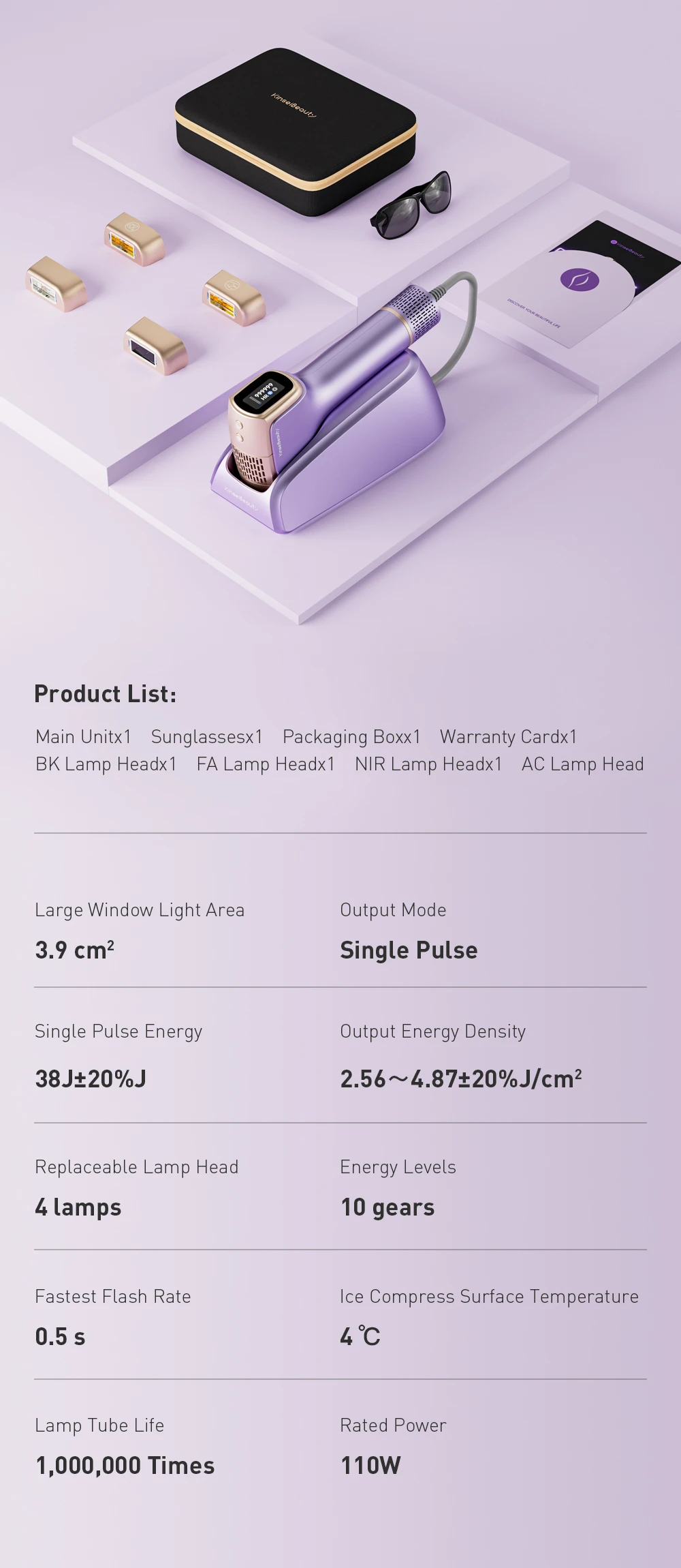 KBT36 Hair Removal IPL Laser Epilator ICE Cold 999999 Flashes Automatic Home Use Remover For Women Men Body Depilador a laser