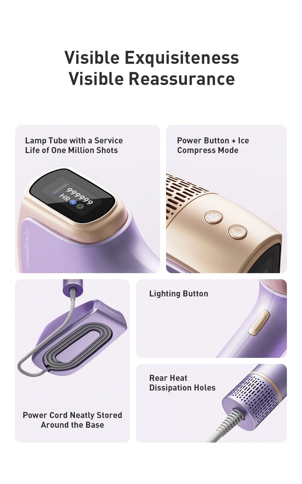 KBT36 Hair Removal IPL Laser Epilator ICE Cold 999999 Flashes Automatic Home Use Remover For Women Men Body Depilador a laser