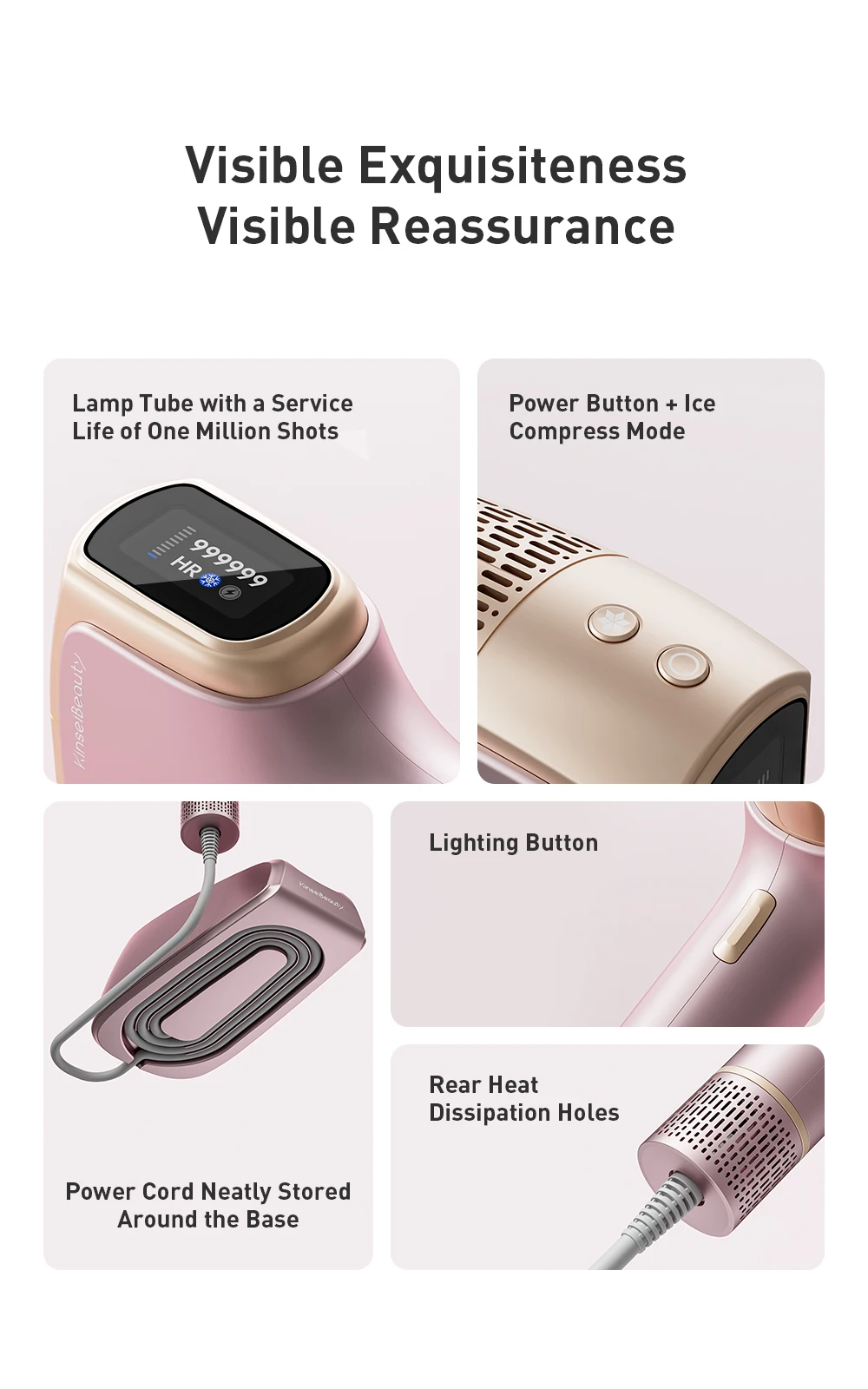 KBT36 Hair Removal IPL Laser Epilator ICE Cold 999999 Flashes Automatic Home Use Remover For Women Men Body Depilador a laser